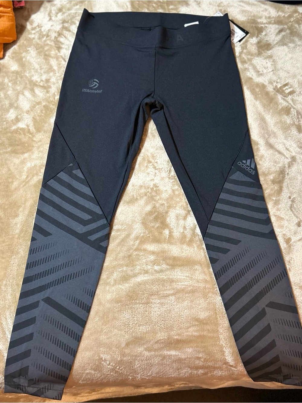 NEW Adidas USA Volleyball Alphaskin Climachill Tights Leggings DP4316 Women’s L